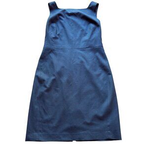 M.M. Lafleur Size 10 Green Sleeveless Square Neck Knee-Length Work Sheath Dress